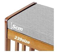 Coussins Pour Bancs de Jardin Banc Extérieur Canapé Décoratifs Chaise Coussin Tapis Sol Matelas Exterieur Epais Carrée Capitonné Banquette Palette Interieur Rond Rectangulaire(Gris clair,45x65 cm)