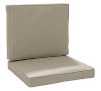 Coussins pour chaise - coussins fauteuil de jardin - Outsunny - coussin assise et dossie - polyester - 56x52/56x46cm - kaki