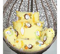 Coussins pour chaise suspendue, balançoire suspendue panier coussin d'assise, osier rotin suspendu Oeuf Coussins pour chaise Patio Balcon Chaise Suspendue Coussins (Couleur : I)