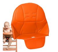 Coussins pour palettes confortables - Chaise haute pour petite-fille - Housse de chaise en cuir PU lavable | Raccord amovible aux sièges de ceinture, coussin de chaise haute pour les parents avec de