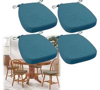 Coussins pour Personnes âgées, Lot de 4 : 40 x 38 x 3 cm, antidérapants, avec Attaches et Housse Amovible.