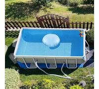 Coussins pour Piscine, Oreiller Gonflable Antivente pour Piscine 120x120cm, Kit d'Hivernage Résistant au Froid avec Corde pour Toute la Famille et Amis