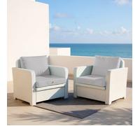 Coussins pour salon de jardin déhoussable 60x70cm Gris galet