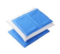 Coussins Rafraîchissants pour Oreiller, Bleu et Blanc, 30 x 40 cm, 1000g, Lot de 2