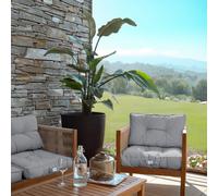 Coussins salon de jardin - gris clair