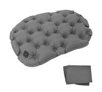 Coussins Siège Gonflable, Portable Siège Gonflable d'air pour Extérieur, Pliable Ultraléger Imperméable Coussin d'air 36*28 cm, Coussins de Stade Anti-Déchirure et Usure pour Bureau Voiture (Gris)