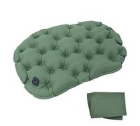 Coussins Siège Gonflable, Portable Siège Gonflable d'air pour Extérieur, Pliable Ultraléger Imperméable Coussin d'air 36*28 cm, Coussins de Stade Anti-Déchirure et Usure pour Bureau Voiture (Vert)