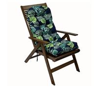 Coussins touffetés pour chaises à bascule, coussins à dossier haut avec attaches, coussins de chaise de terrasse, de salle à manger et de bureau, housses de siège confortables et élégantes