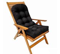 Coussins touffetés pour chaises à bascule - Coussins à dossier haut avec attaches - Coussins de chaise de terrasse pour salle à manger et bureau - Coussins confortables pour la maison et le jardin