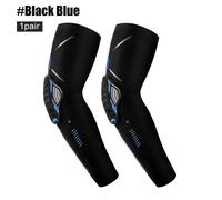 Coussretours De Soutien Du Coude Crash Verde Sport,Attelle De Coude,Manchon De Compression Des Bras,Basket-Ball En Plein Air,Football,Protecteur De Vélo,1 Paire -1 Pair - Noir Bleu-Xl