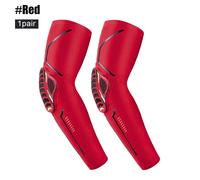 Coussretours De Soutien Du Coude Crash Verde Sport,Attelle De Coude,Manchon De Compression Des Bras,Basket-Ball En Plein Air,Football,Protecteur De Vélo,1 Paire - Type 1 Pair - Red-Xxl