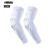 Coussretours De Soutien Du Coude Crash Verde Sport,Attelle De Coude,Manchon De Compression Des Bras,Basket-Ball En Plein Air,Football,Protecteur De Vélo,1 Paire - Type 1 Pair - White-Xl
