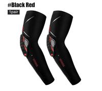 Coussretours De Soutien Du Coude Crash Verde Sport,Attelle De Coude,Manchon De Compression Des Bras,Basket-Ball En Plein Air,Football,Protecteur De Vélo,1 Paire -1 Pair - Noir Rouge-M
