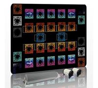 Cousu pour tapis de jeu Yugioh, 2 joueurs, 2 compteurs gratuits et sac de rangement Master Rule Duel Field Zones, grand tapis de jeu de cartes, designs artistiques originaux et accessoires (basique)