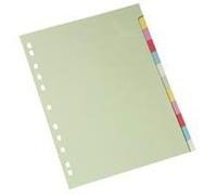 Coutal - Intercalaires 21X29,7 Carton 12 Positions