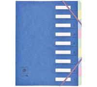 COUTAL Lot de 3 Trieurs 9 onglets CL 7/10ème Dos extensible à élastiques Fenêtres Découpées Coloris Aléatoire