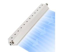 Couteau à air industriel - Lame de soufflage de poussière en aluminium, interface de filetage 6,35 mm, écart de sortie de 0,05 mm pour l'élimination de l'eau et de la poussière dans les lignes de