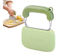 Couteau à arbre de pomme de terre - Design de dents de loup pour des coupes de vagues parfaites - Outil de cuisine robuste pour pommes de terre, légumes et fruits - Outils de coupe pour la maison