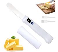 Couteau à Beurre Chauffant, épandeur De Beurre Rechargeable Avec Affichage Led Numérique Intelligent Et 2 Réglages De Chaleur (131 °f Et 158 °f), étanche Ip68, Pour Beurres Durs Et Froids