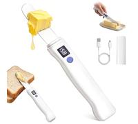 Couteau à Beurre Chauffant - étaleur De Beurre électrique, Rechargeable Avec Affichage De Température Intelligent Pour Beurre Dur Et Froid, Fromage à La Crème Et Confiture, Parfait Pour Cuisine, Resta