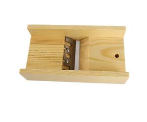 Couteau à biseauter le savon réglable, outil de dé du savon DIY, rabot à savon en bois de pin fait main avec lame en acier inoxydable pour des bords lisses, idéal pour les