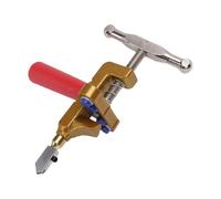 Couteau à Carreaux en Verre Ergonomique avec Pince Intégrée, 2 en 1 | Conception robuste, adaptée à la découpe de carrelage et de verre, réglable pour une épaisseur de 3 à 15 mm, parfaite pour