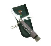 COUTEAU À CHAMPIGNONS JKR AVEC MANCHE EN BOIS ET TIRE-BOUCHON LAME EN ACIER INOXYDABLE DE 7 CM AVEC