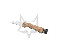 Couteau à couteau à couteau à renard spora spora champignons en acier inoxydable sandvik 12c27 lame en satin, poignée en bois d'olive