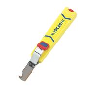 Jokari Dénudeur de câbles Secura 2000 T10280 – 8–28 mm, L170×l29×H35 mm, Jaune