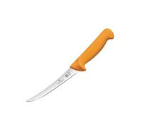 Couteau à Désosser Professionnel Incurvé Rigide Jaune 160 mm