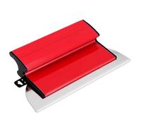 Couteau à Enduire, 25cm Acier Inoxydable - Ensemble Spatule Enduit Lissage, Manche En Forme De Z - Pour Béton Et Murs En Béton, Rouge