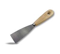 Couteau à enduire en acier poli | Spatule grattoir | Largeur 40 mm | Mastic apprêt enduit | Gratter lisser enduire décoller appliquer mastiquer boucher | Bricolage batiment | Kibros W110_040