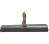 COUTEAU A ENDUIRE INOX 60CM COINS ARRONDIS (BOIS)
