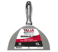 Couteau à enduire monobloc type américain inox 15cm - TALIAPLAST - 440435