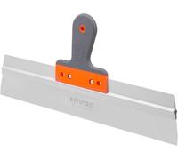 Couteau à Enduire Professionnel avec Lame en INOX 450 x 60 mm-Couteau à Mastic pour Lisser les Grandes Surfaces-Spatule de Façade avec Soft Poignée-Spatule à Enduire-Made in EU