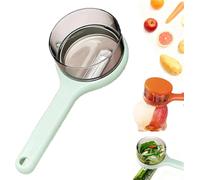 Couteau à éplucher avec boîte de rangement, 2 couteaux à éplucher avec boîte de rangement, éplucheur de fruits et légumes avec récipient, gadgets d'éplucheur double face en acier inoxydable (1 pièce