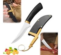 Couteau à Fruits Portable D'extérieur Polyvalent Avec étui, Couteau à Fruits Portable D'extérieur Polyvalent, Couteaux à Fruits, Couteau à Fruits En Acier Inoxydable (1 pièce)