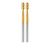 Dremel MAX Mèche de sculpture haute performance (194DM) 2 mèches haute performance revêtement titane pour la sculpture et la gravure, 3,2 mm, durée de vie maximale, Multicolore