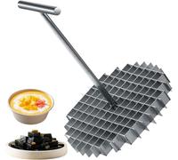 Couteau à grille en acier inoxydable pour couper rapidement la gelée, le pudding et le fromage, idéal pour les desserts et le thé au lait