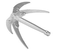 Shanrya Couteau à Herbe d'eau de pêche, dissolvant d'ancre Efficace en Acier Inoxydable avec Corde de 10 m pour enlever Les Plantes Aquatiques