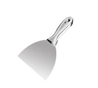 Couteau à joint en acier inoxydable, grattoir à plâtre buccal, parfait pour les travaux de grattage de murs et de sols lisses, couteau à mastic flexible en acier inoxydable