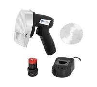 Royal Catering Couteau À Kebab Électrique Matériel Professionnel RCKK-80WL (80 W, Lame 3 000 tr/min, Épaisseur Coupe 0-8 mm, Rendement 60 kg/h, Sans Fil)