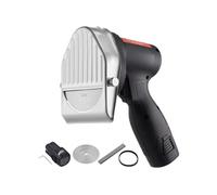 VEVOR Couteau à Kebab Électrique sans Fil 80 W, Trancheuse à Viande Turc Shawarma Döner Kebab Commerciale en Inox, avec Batterie 2 Lames D100 mm, Épaisseur Réglable 0-8 mm, pour Restaurant, Snack-bar