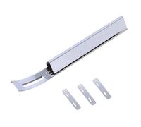 Couteau À Lame En Cuir Amincissant + 3 Lames, Biseautage De Sécurité En Acier Inoxydable, Outil De Couture De Bricolage Pour Accessoires De Couture Faits À La Main