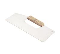 COUTEAU A MAROUFLER LAME INOXYDABLE RIGIDE POIGNEE BOIS TEINTE