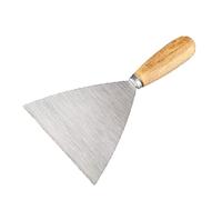 Couteau à mastic, couteau à manche en bois, couteaux de remplissage en acier inoxydable, couteau à joint for cloisons sèches, couteau à mastic 1 2 3 4 5 pouces, 4 pouces(5 inch)