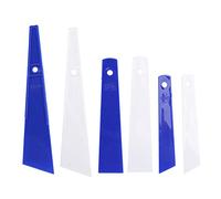 Couteau à mastic en plastique, 6 pièces, grattoir à colle, outils d'artisanat du cuir, accessoires de couture faits à la main pour reboucher, épandeur, spackle