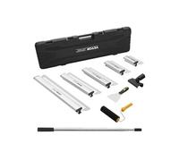 VEVOR Kit lames d'écumage pour cloisons sèches, lames d'écumage 178/254/356/406/610 mm manche d'extension 862-2072 mm, couteau inox pour revêtement de gypse, pour plaques de plâtre, plaques murales