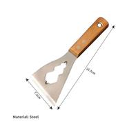 Couteau à mastic multifonction avec manche en bois, spatule de remplissage plâtre épais acier, grattoir, outil main for décoration murale, peinture