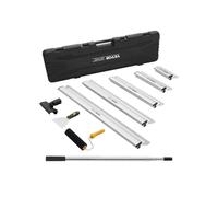 VEVOR Kit lames d'écumage pour cloisons sèches, lames d'écumage 254/406/610/813/1016 mm manche d'extension 862-2072 mm, couteau inox pour revêtement de gypse, pour plaques de plâtre, plaques murales